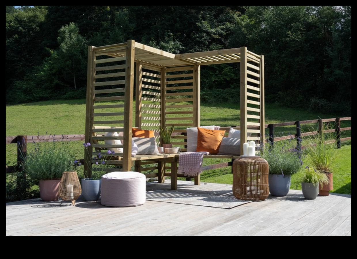 Patio Serenity: amatniecības mierīgas rekolekcijas ar dārza komfortu