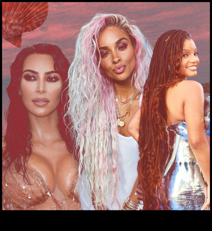 Mermaid Vibes Turpinājums: valdzinošas garas frizūras okeāna valdzinājumam