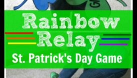 Varavīksnes stafetes sacīkstes: krāsaini un enerģiski, jautri vingrojumi bērniem